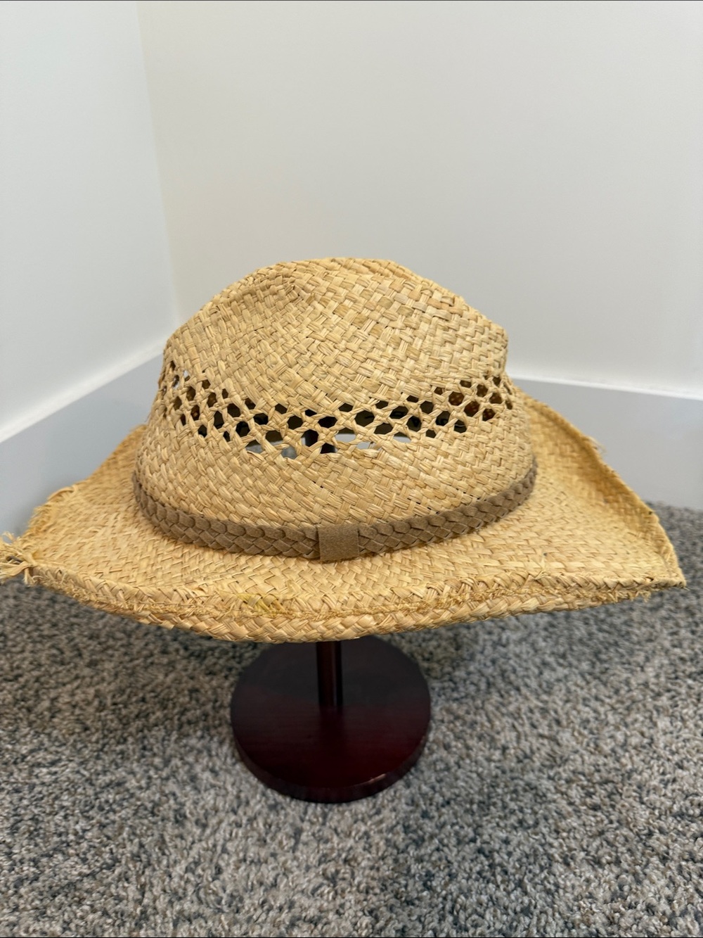 SCALA - WESTERN RAFFIA SUN HAT L/XL
